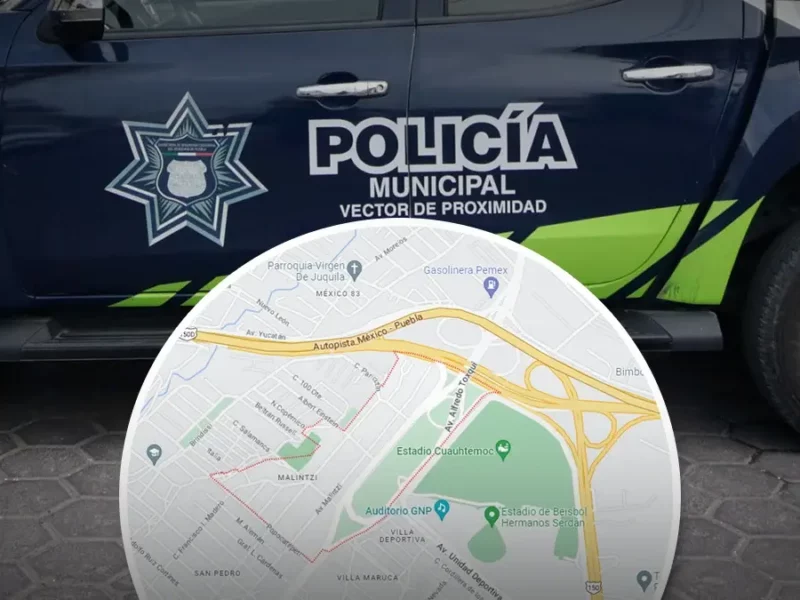 Vecinos detienen a ladrón y lo atacan con un machete en Puebla