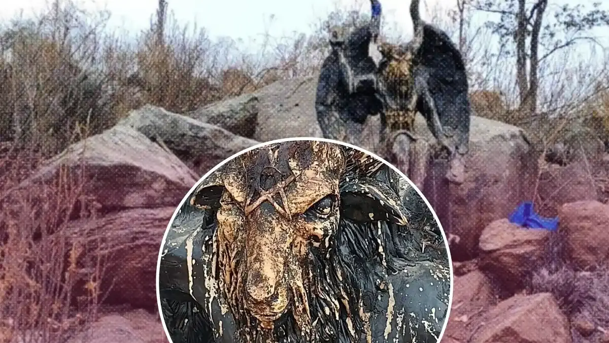 Encuentran altar satánico en Tultitlán con animales muertos y fotografías