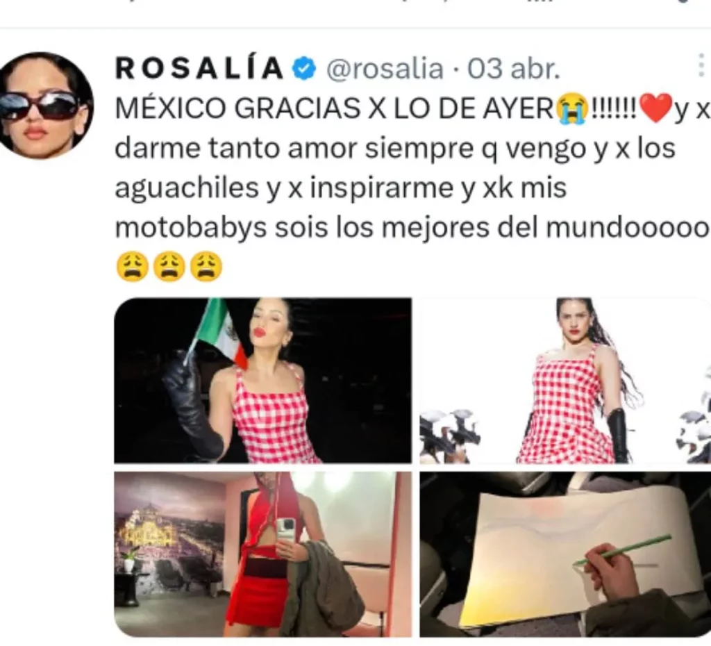 Rosalía dará concierto gratis en el zócalo de la CDMX: Claudia Sheinbaum