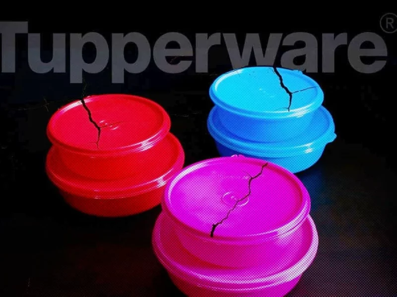 Tupperware está a punto de la quiebra por problemas financieros.
