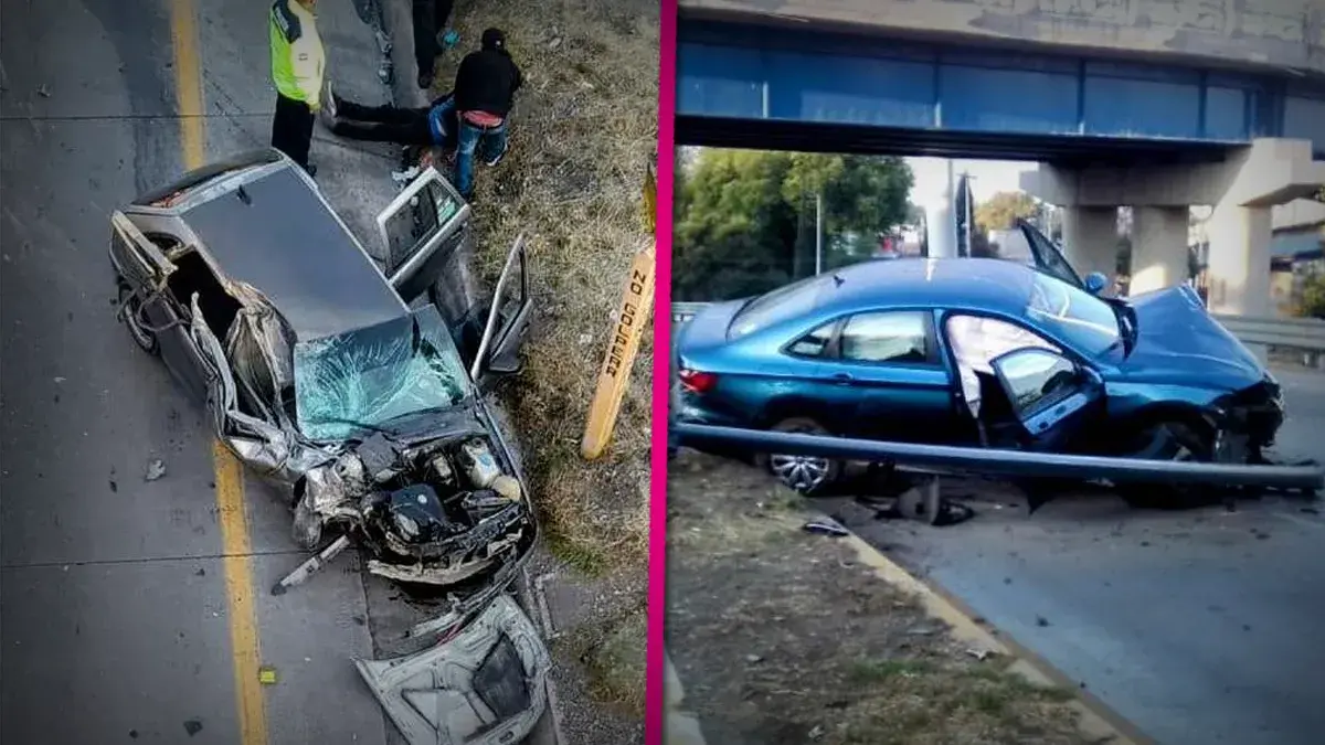 Se registran dos choques en Puebla; ¡así quedaron los carros!