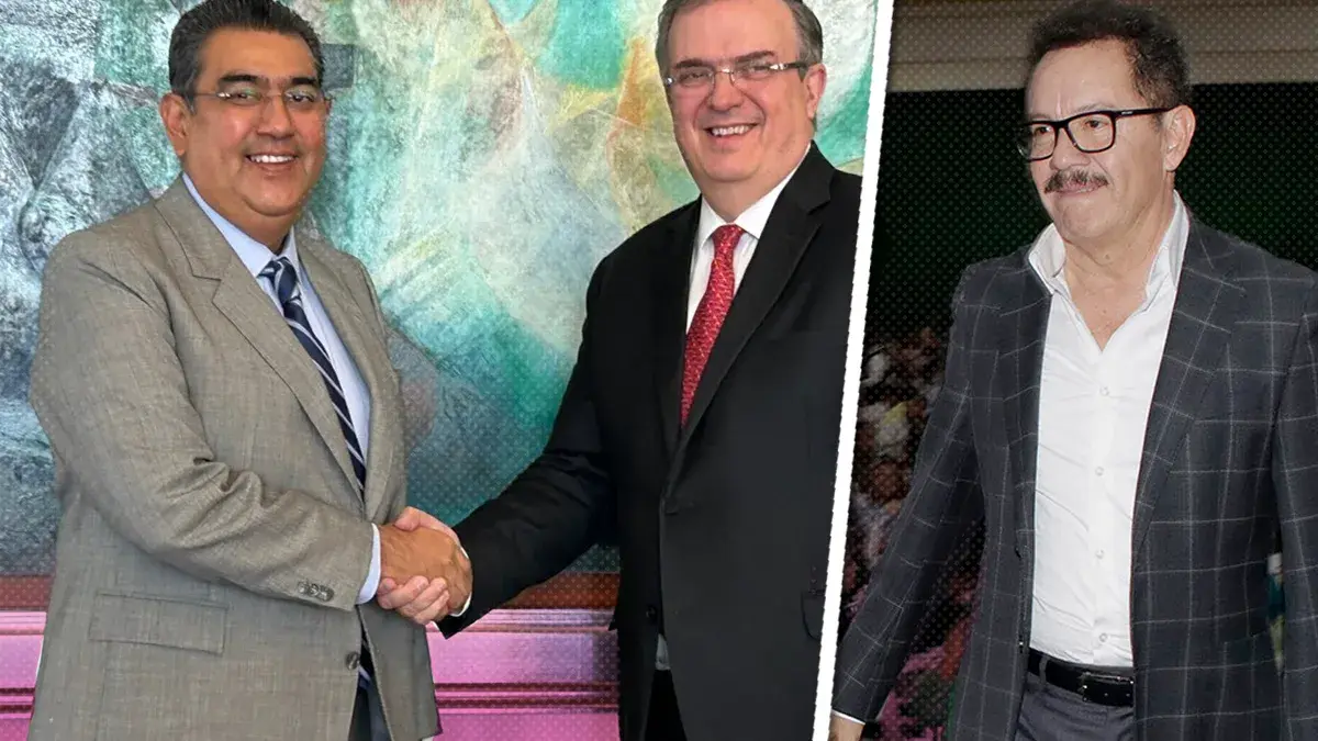 Ebrard, Sergio Salomón Céspedes y Nacho Mier se reúnen en Casa Puebla