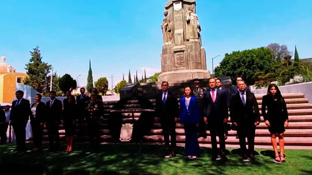 Sergio Salomón Céspedes encabezó Ceremonia del 492 Aniversario de Puebla 