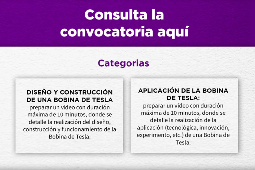 Invitan a participar en el concurso “La Bobina de Tesla: Construcción y Aplicaciones”