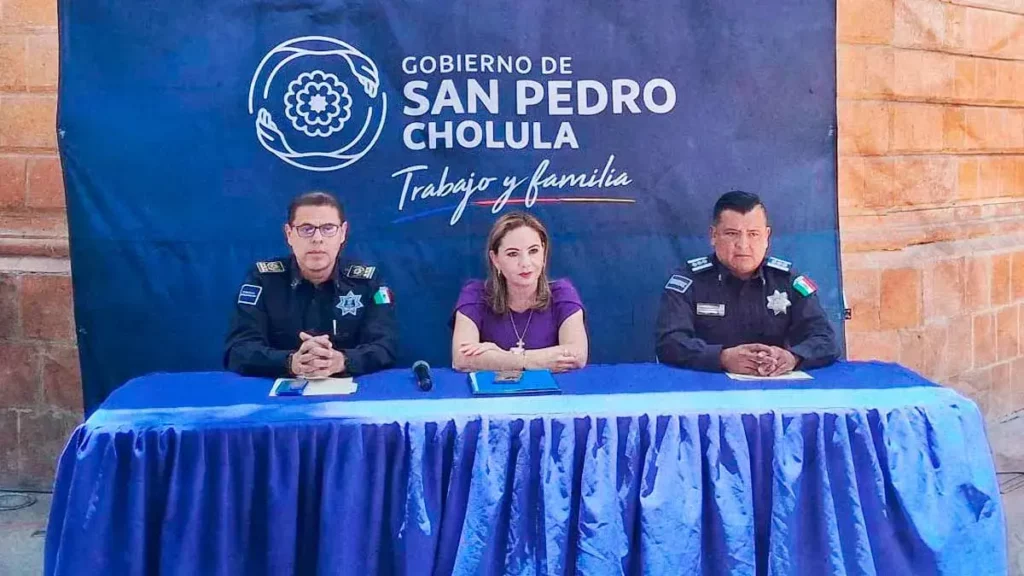 Presume Paola Angón que San Pedro Cholula es el municipio más seguro de Puebla 