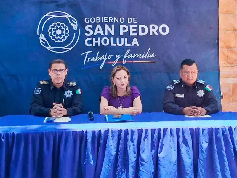 Presume Paola Angón que San Pedro Cholula es el municipio más seguro de Puebla 