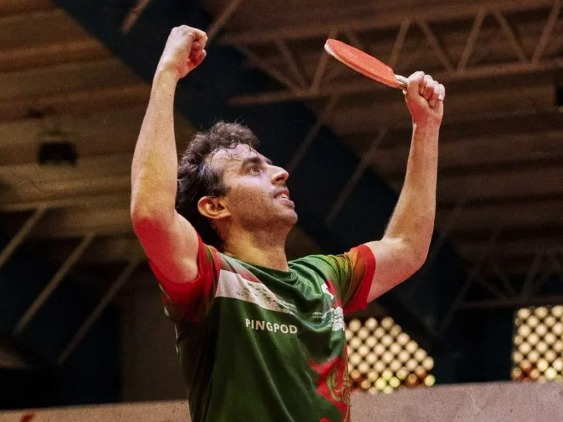 Marcos Madrid, campeón del Centroamericano de Tenis de mesa 2023.