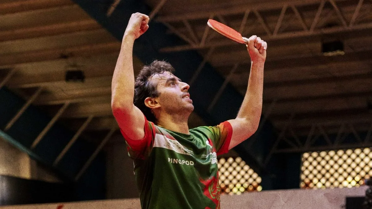 Marcos Madrid, campeón del Centroamericano de Tenis de mesa 2023.