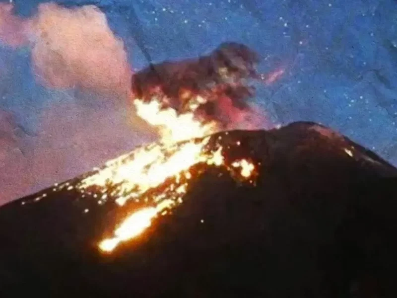 Así fue la explosión del Popocatépetl la noche del viernes