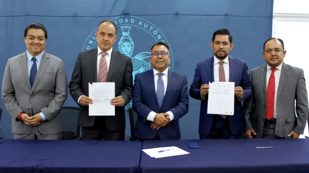 Firma BUAP convenio de colaboración con CECyTE y Conalep