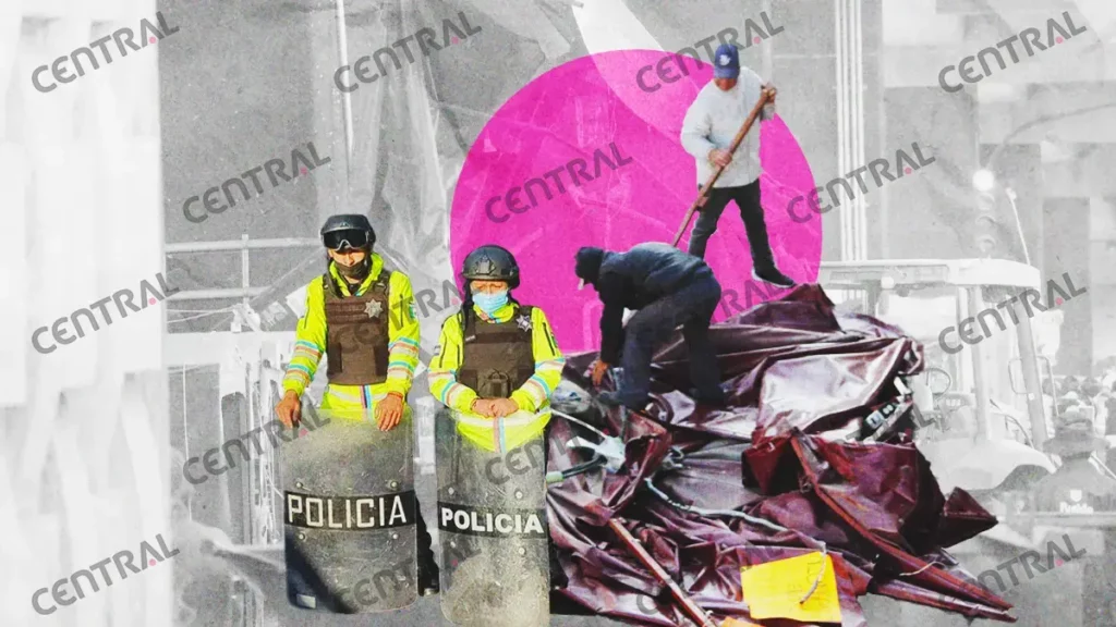 Así fue el operativo para retirar puestos en el mercado Amalucan