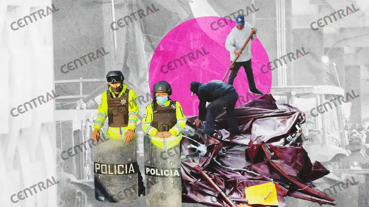 Así fue el operativo para retirar puestos en el mercado Amalucan