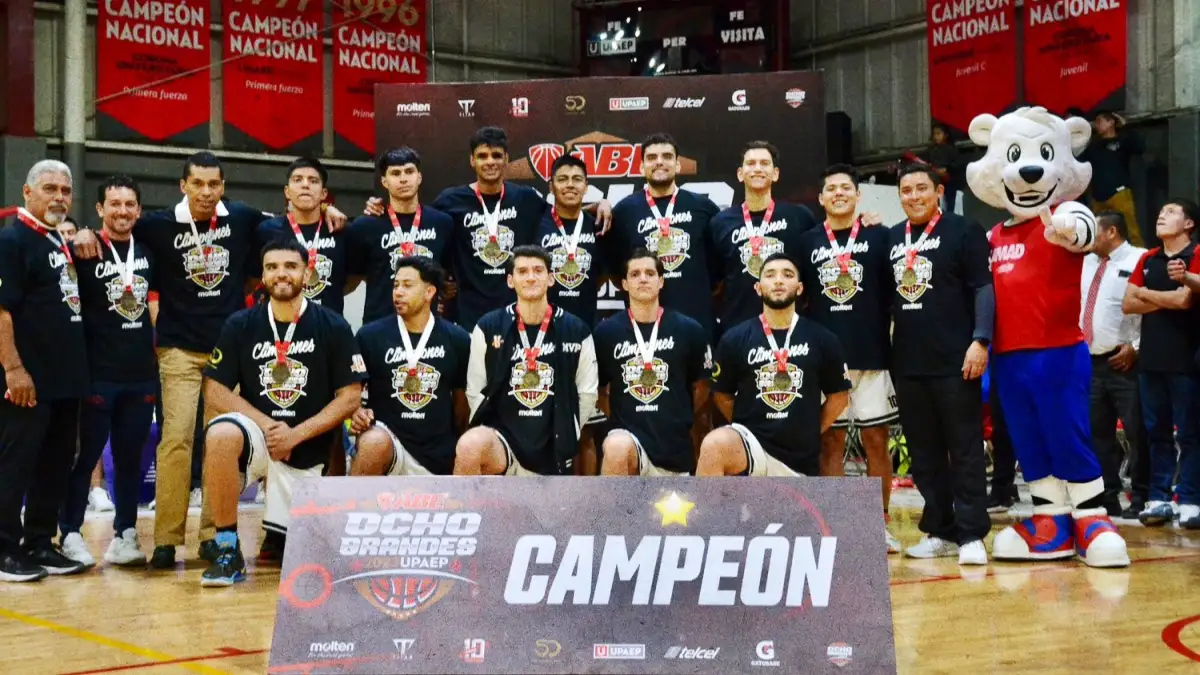 La Universidad Madero es campeón del Ocho Grandes varonil 2023.