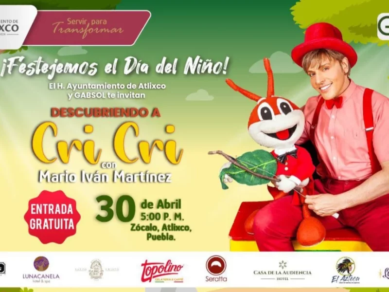 Festeja a las niñas y los niños este fin de semana en Atlixco.