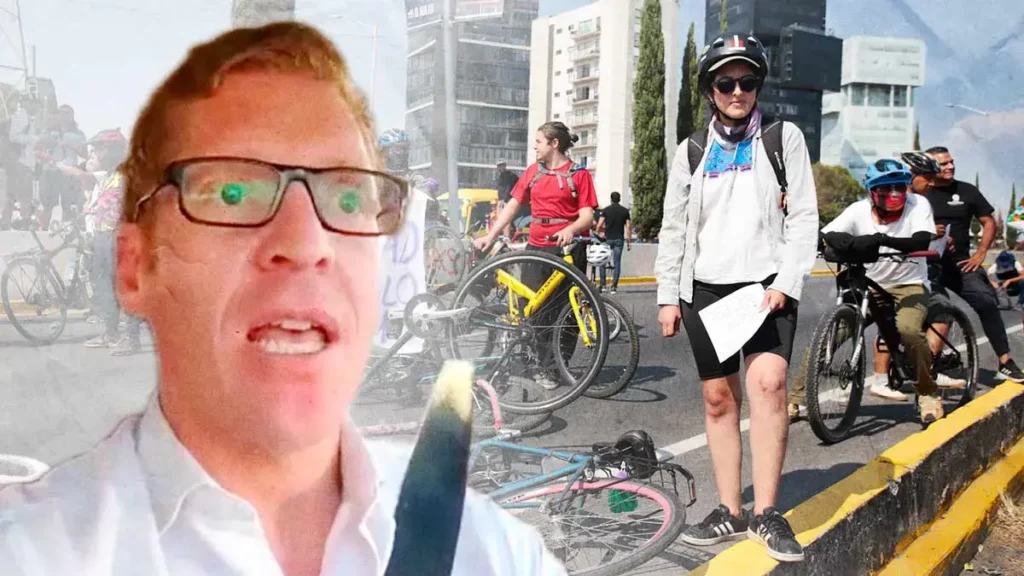Abogado poblano Joan Borbolla reclama pintas en la Recta a Cholula por muerte de ciclista 