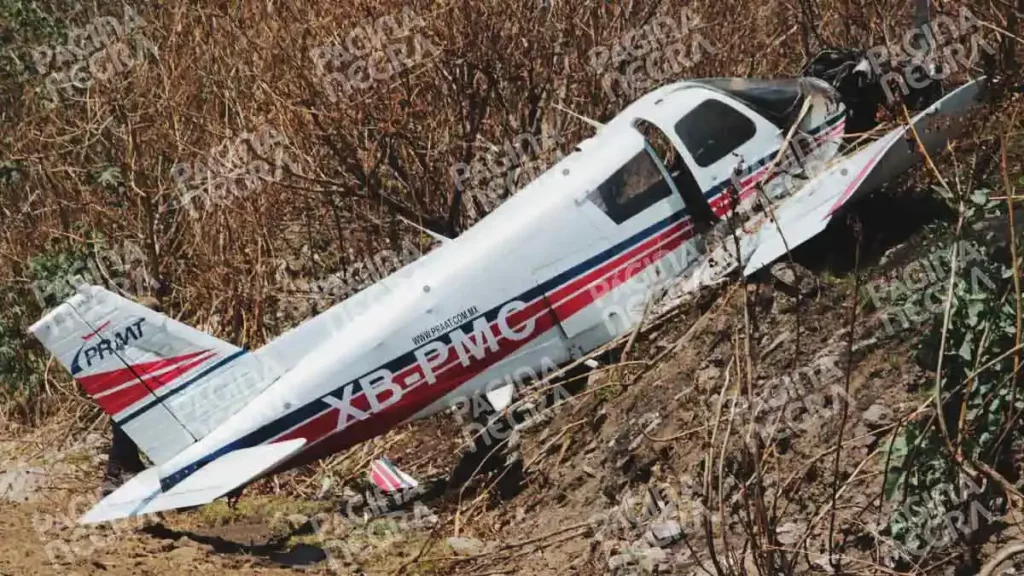 Avioneta se desplomó en San Pedro Cholula; hay dos lesionados