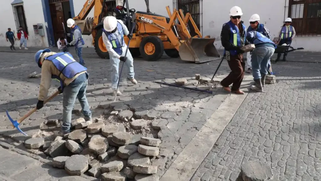 Ayuntamiento y Agua de Puebla arrancan obras de rehabilitación integral en calles del Centro Histórico