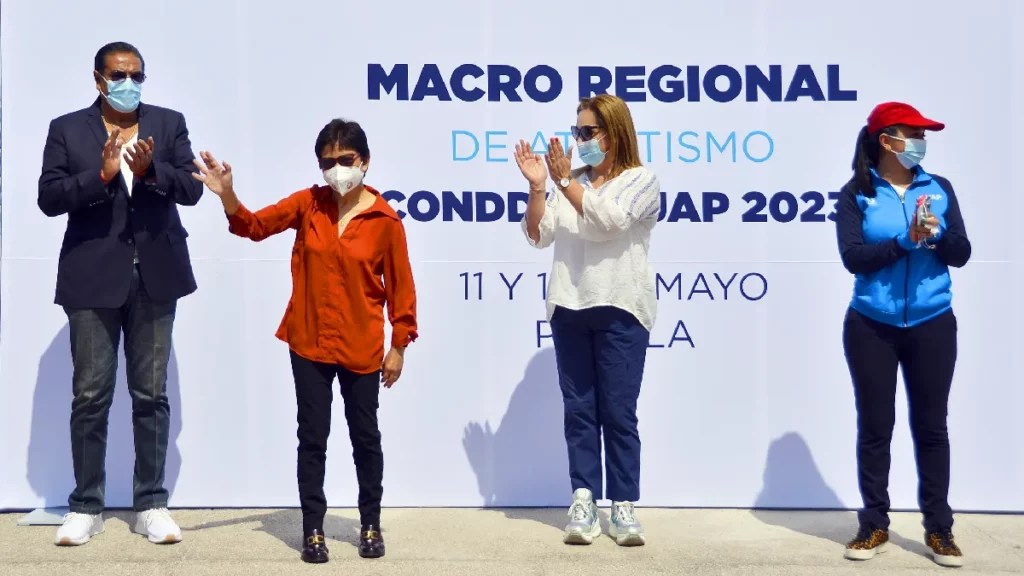 Inaugura la Rectora María Lilia Cedillo Ramírez el Macro Regional de Atletismo CONDDE BUAP 2023