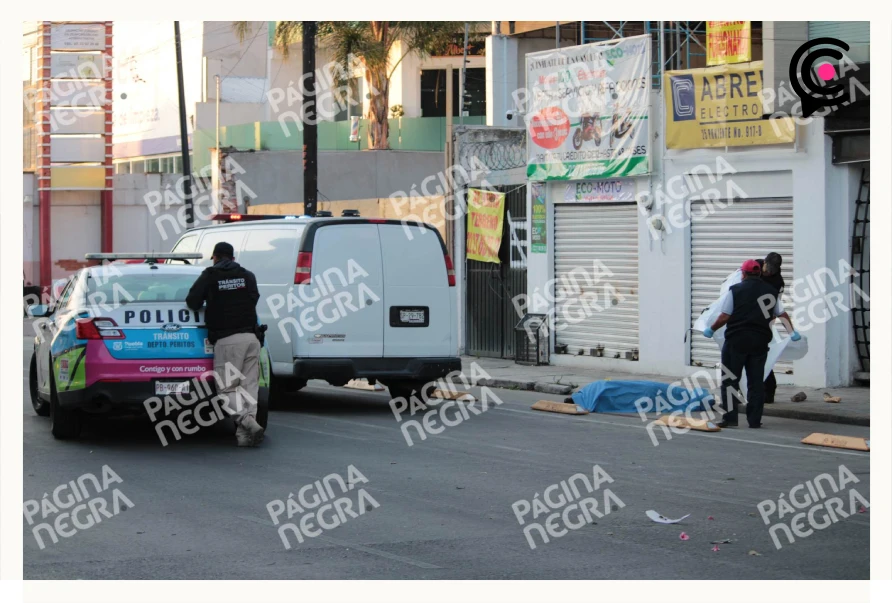 Motociclista muere durante choque en la colonia Insurgentes de Puebla.