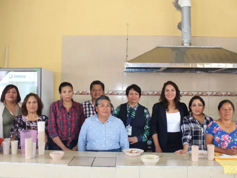 Lupita Cuautle fortalece la seguridad alimentaria con el equipamiento de desayunadores escolares