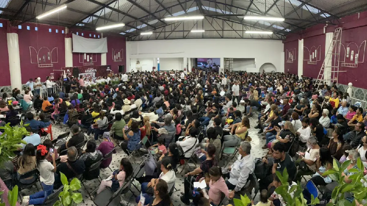 2 mil personas de San Pablo Xochimehuacán se unen a la campaña de Armenta por la salud de las familias