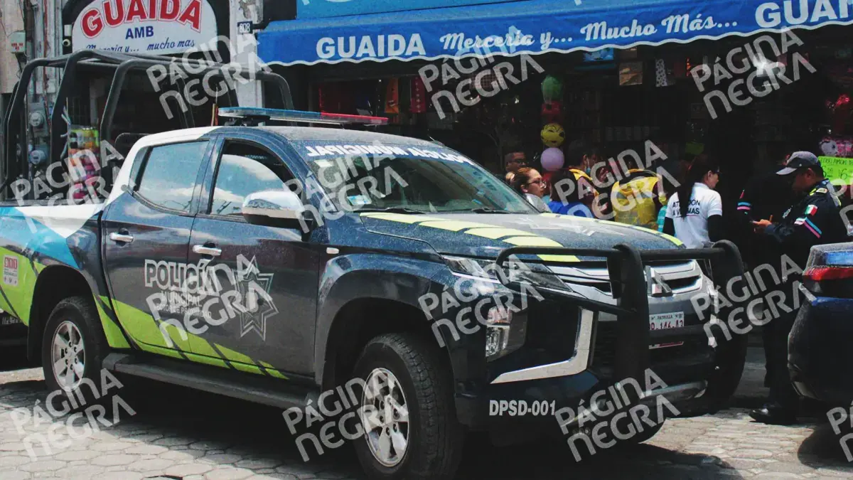 Asaltan mercería del Centro Histórico de Puebla y hombre termina lesionado
