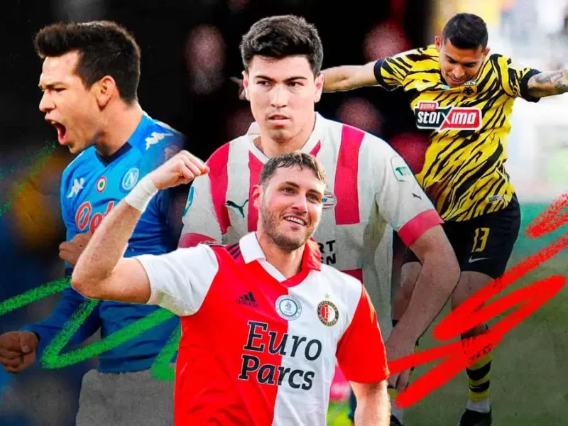 Chucky Lozano, Santiago Giménez, Orbelín Pineda y Erick Gutiérrez campeones en Europa 
