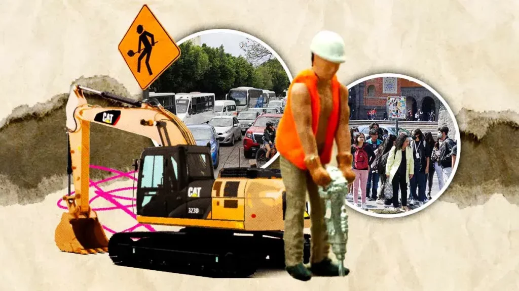 Poblanos viven un calvario; no encuentran transporte público en el Centro Histórico