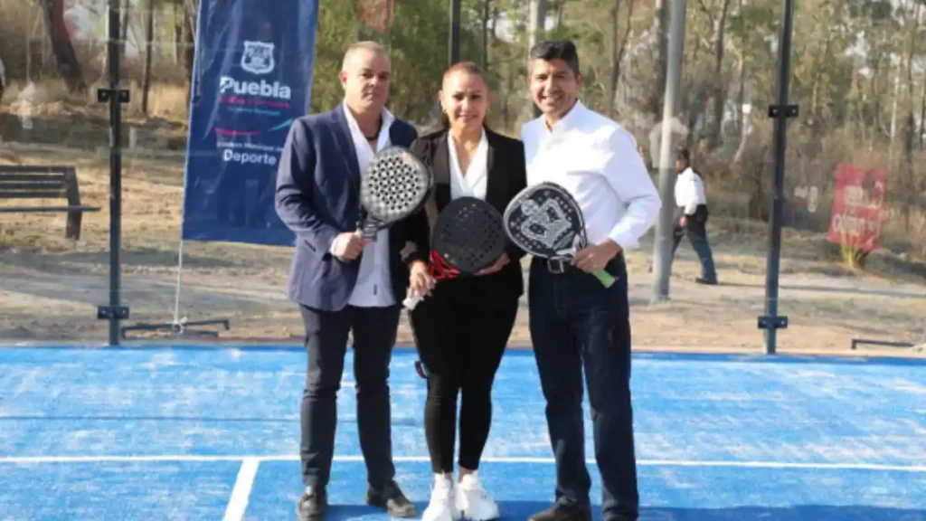 Amalucan es sede de la primera cancha pública de pádel en Puebla capital