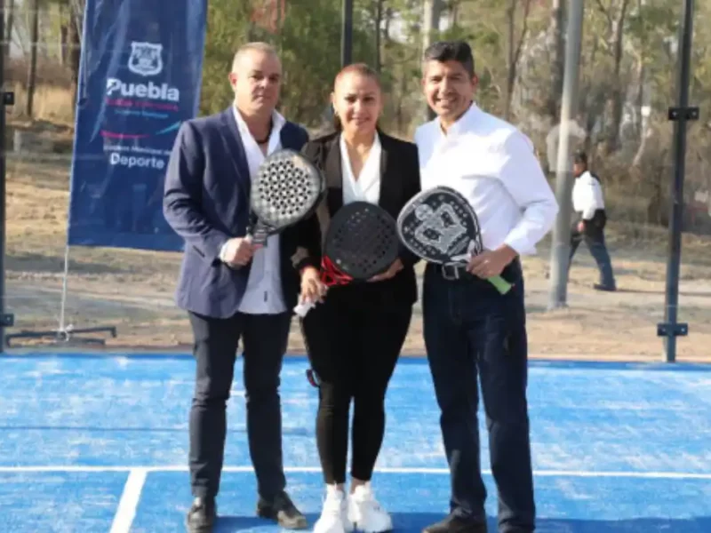 Amalucan es sede de la primera cancha pública de pádel en Puebla capital