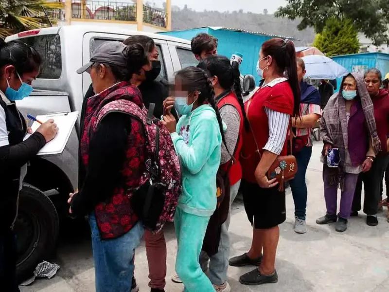 Hasta 12 horas tardarían en evacuar seis de las comunidades cercanas al Popocatépetl 