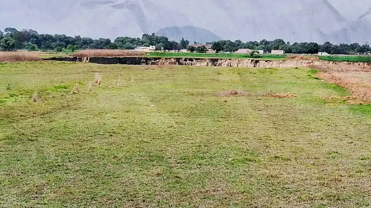 Socavón de Puebla cumple dos años y ahora luce completamente desierto.