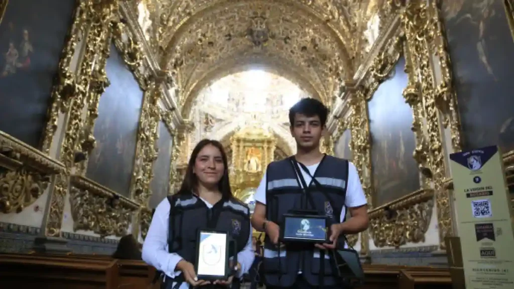 En Puebla capital se impulsa el turismo religioso con los recorridos virtuales de la Capilla del Rosario