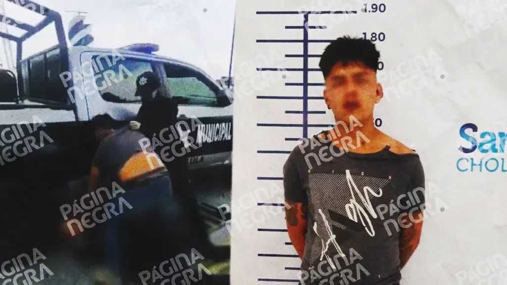 Borracho ataca a mujeres policías en Cholula para evitar su detención.