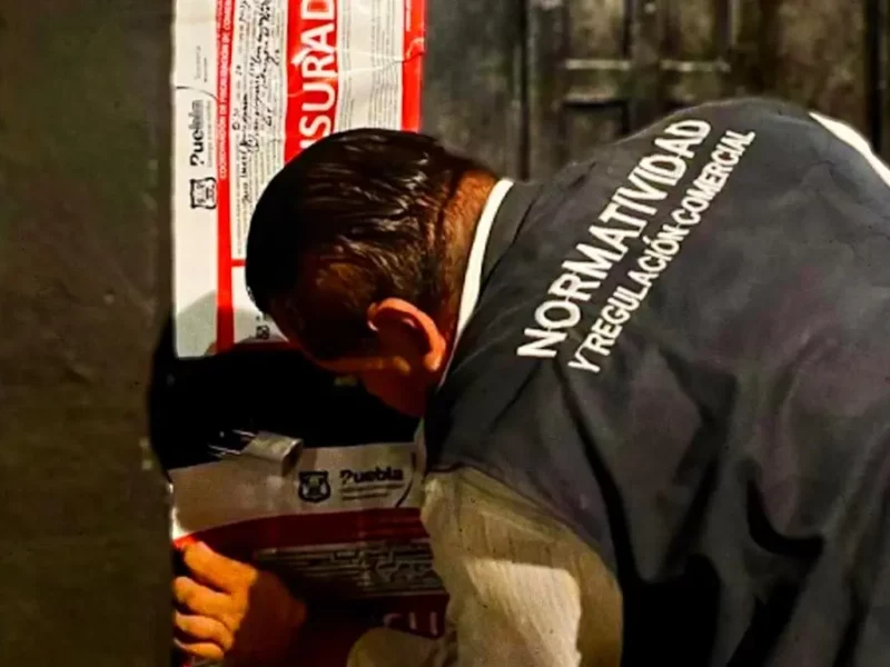 Normatividad clausura salón social en Totimehuacan por evento público sin permiso