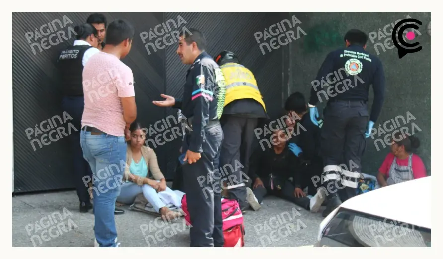 Choque de dos rutas dejó 10 lesionados en la colonia San Manuel de Puebla