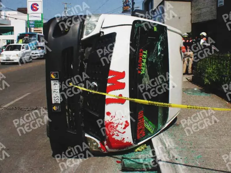 Choque de dos rutas dejó 10 lesionados en la colonia San Manuel de Puebla