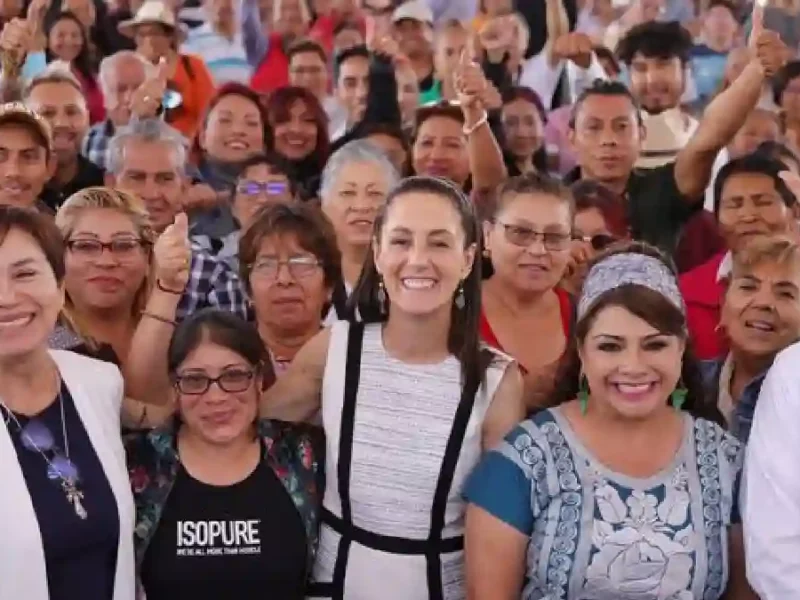 Sheinbaum: La posibilidad de una mujer presidenta es algo histórico en México, representa el reconocimiento de la sociedad, de la lucha histórica de las mujeres