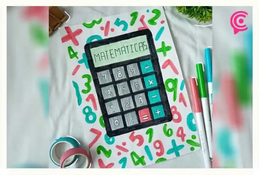 Ideas para portadas de matemáticas: fáciles, originales y bonitas