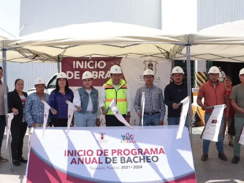 Gobierno Municipal de Tepeaca arranca Programa Anual de Bacheo 2023