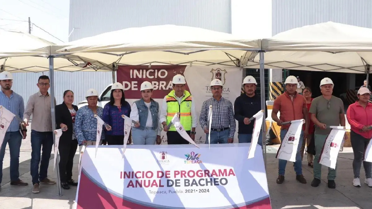 Gobierno Municipal de Tepeaca arranca Programa Anual de Bacheo 2023