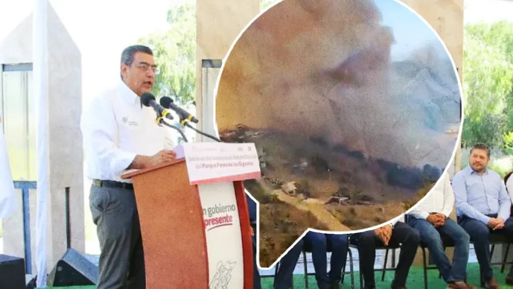 Descarta Sergio Salomón Céspedes víctima mortal en incendio de Zacatlán.