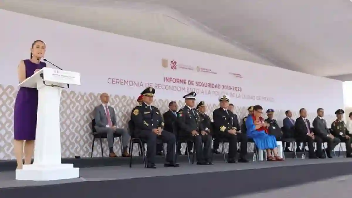 "Son la mejor policía del país, gracias por su entrega y valentía": Sheinbaum celebra la reducción histórica en delitos de alto impacto