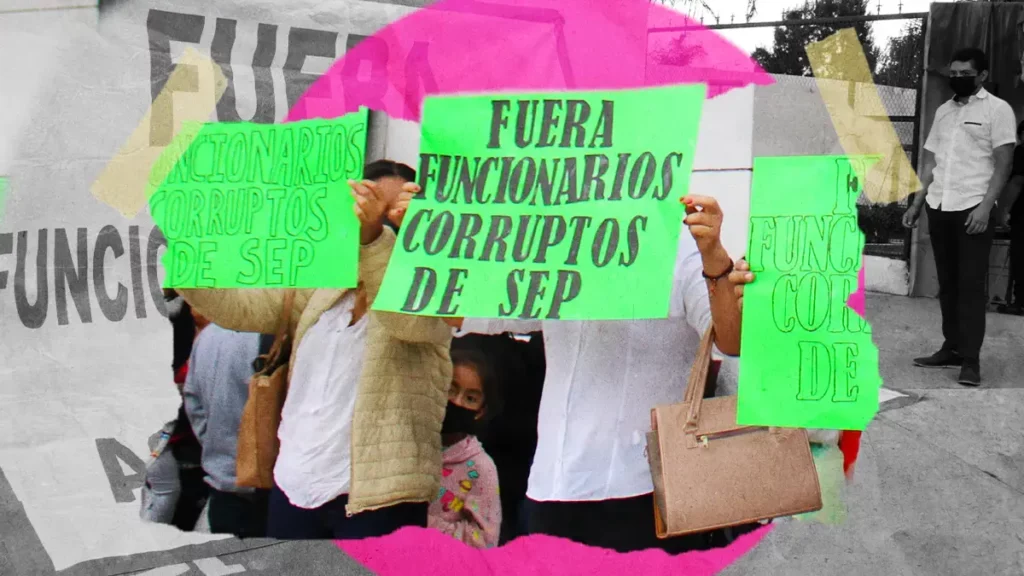 Maestros del SNTE en Puebla se manifiestan; denuncian acoso laboral y represión
