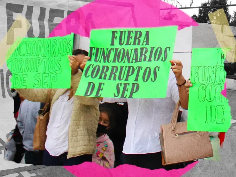 Maestros del SNTE en Puebla se manifiestan; denuncian acoso laboral y represión