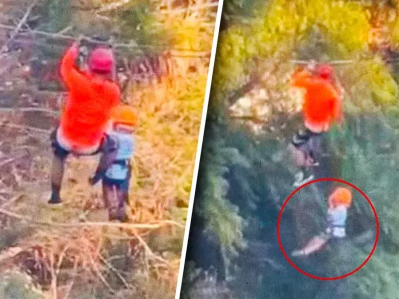 Un niño cae de una tirolesa en un parque en Monterrey