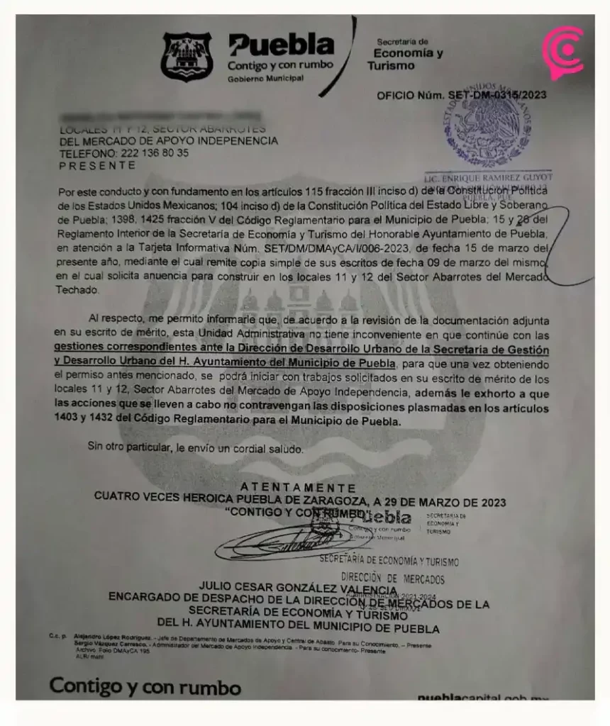 Locatarios del Mercado Independencia denuncian a funcionarios municipales por corrupción