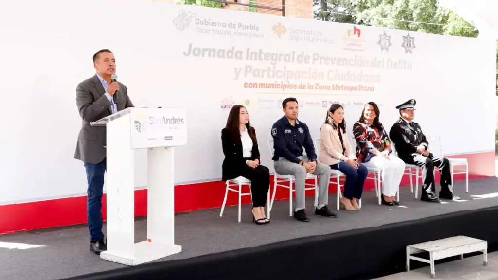Preside San Andrés Cholula Jornada Integral de Prevención del Delito y Participación Ciudadana