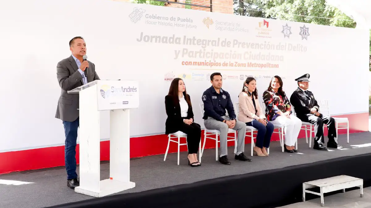 Preside San Andrés Cholula Jornada Integral de Prevención del Delito y Participación Ciudadana