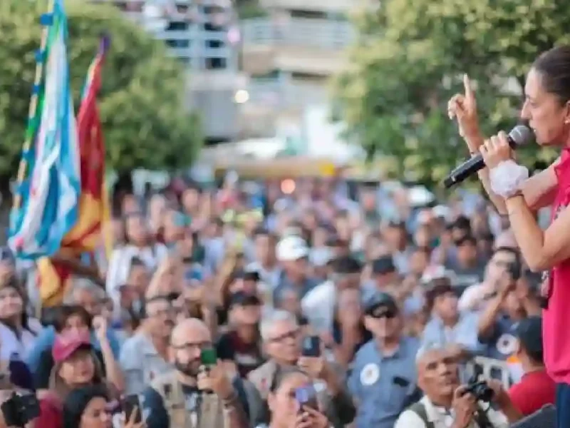 Por encima de todo está el amor al pueblo de México: Desde Nogales, Sonora Claudia Sheinbaum comparte el Humanismo Mexicano de la 4T